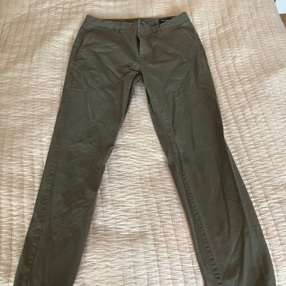 Bonobos Pants 34x3 The Original Chino Gray 33in Inseam Stretch Golf